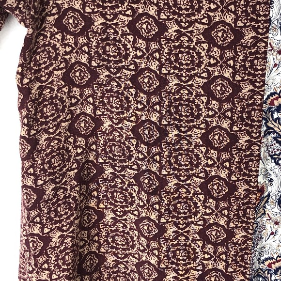 Charlotte Russe Shirt Womens Large Boho Floral Crochet Long Sleeve Top Blouse - Picture 5 of 10